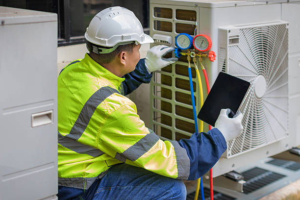 Professional Air Duct Cleaning technician working in Minot, ND